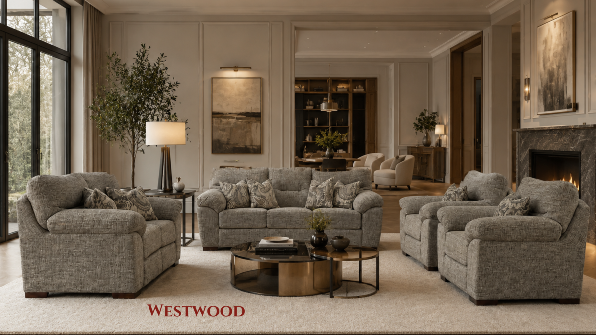 Contemporary sofa set with premium upholstery, supportive seating, and durable craftsmanship.