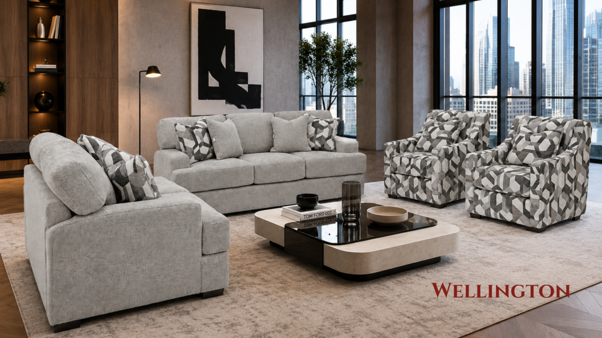 Luxury sofa set featuring high-quality upholstery, advanced comfort technology, and a durable internal support system.