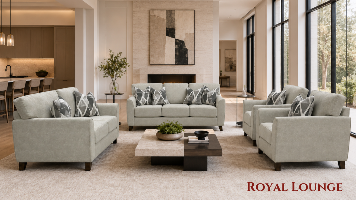 Luxury sofa set featuring premium upholstery, advanced support layers, pocket coil seating, and a reinforced internal structure.