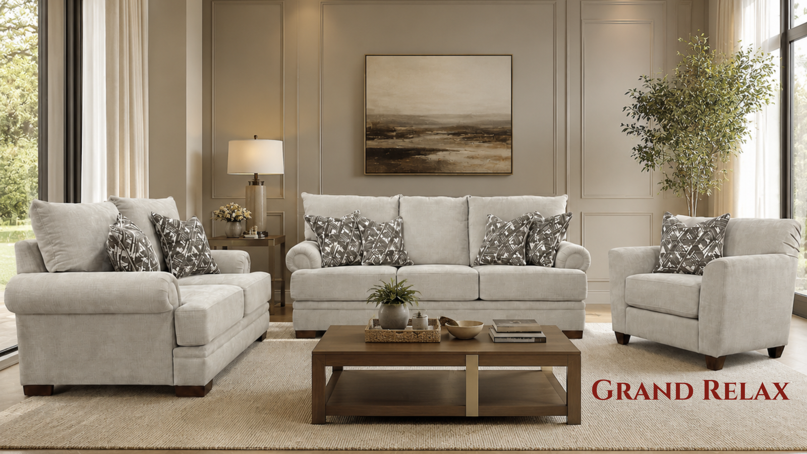 Contemporary luxury sofa featuring refined upholstery, premium comfort, and superior craftsmanship.